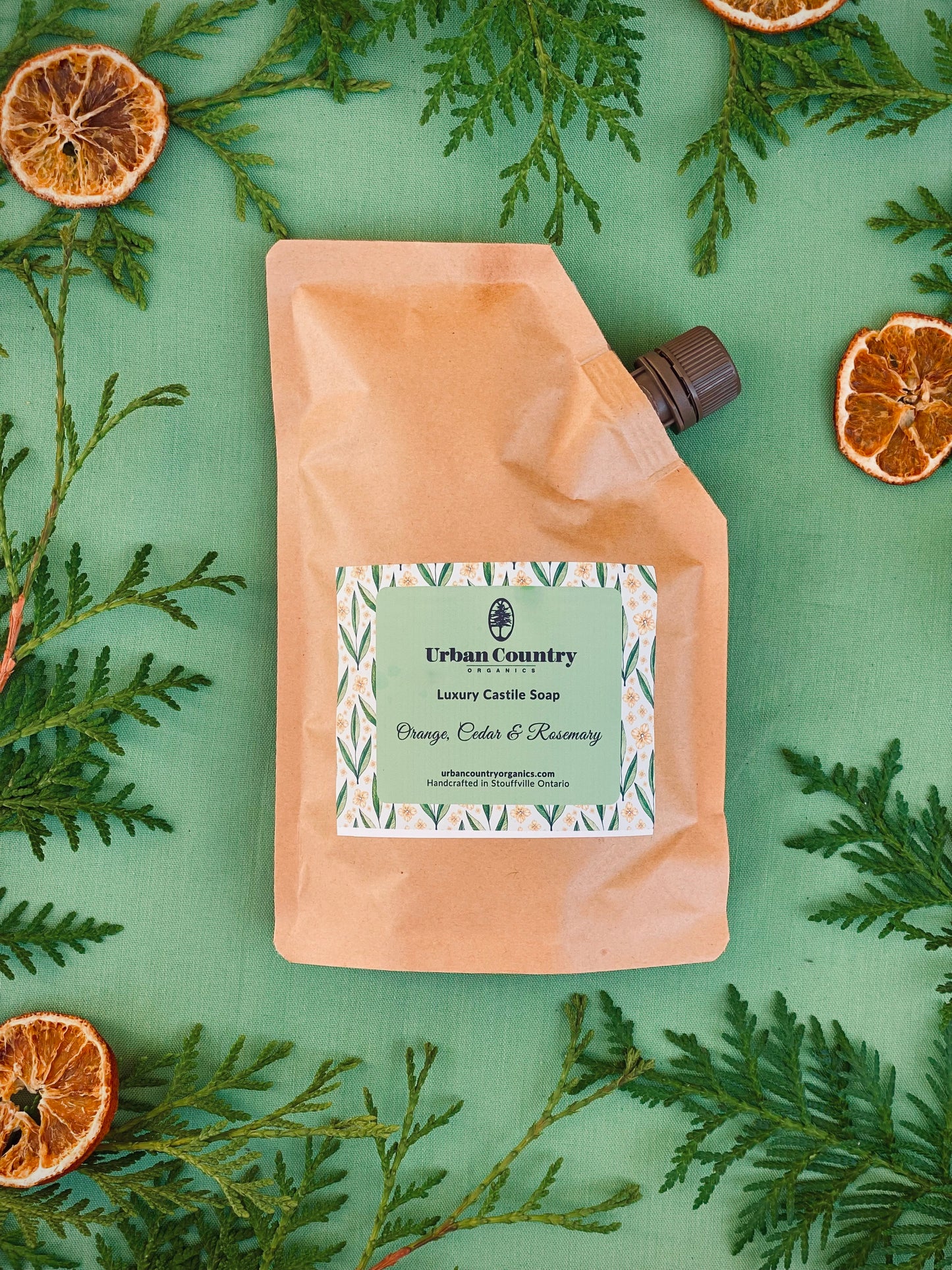 Urban Country Organics Orange, Cedar & Rosemary Luxury Castile Soap