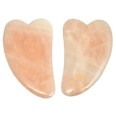 Rose Quartz Crystal Roller and Gua Sha Set